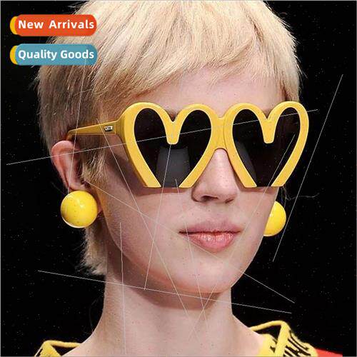 68159 fashion new peach heart sunglasses 2023 nd personaly p