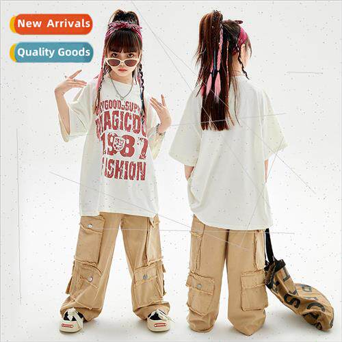 Set Dance Su Boys Hip Hop Summer Loose Retro Short Sleeve Gi
