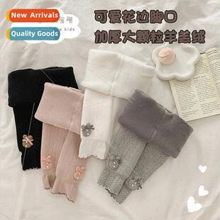 padded thickened fall Childrens winter pants and bottoming