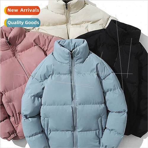 Cotton jacket men 2023 winter new solid color cotton jacket