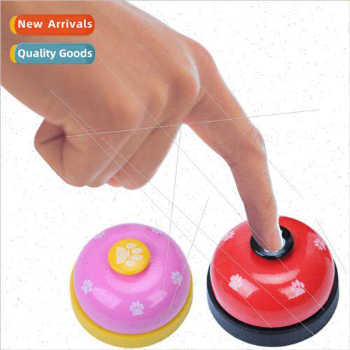Pet training bell sounding footprints paw prints dog trainer