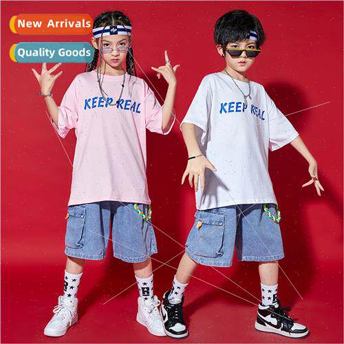 Childrens set dance su boys summer loose tide short-sleeved
