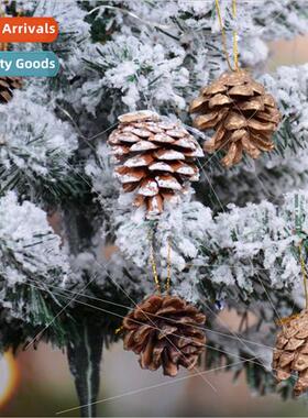 Christmas decorations 4CM9pcs natural primary color dyed pin