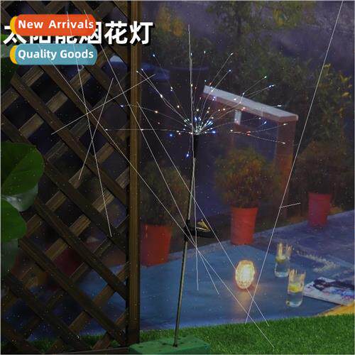 LED solar ground plug fireworks lights full stars copper wir