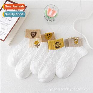 summer thin cute socks short womens hollow Whe mesh