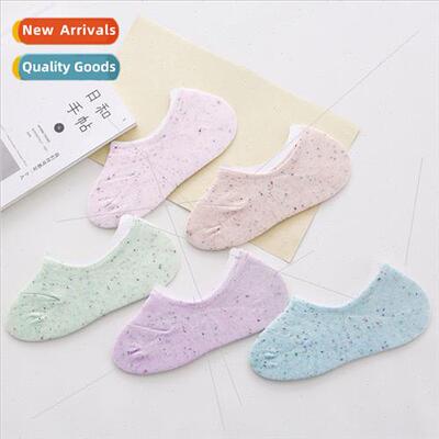Womens boat socks Invisible socks cotton bottom silicone -sl