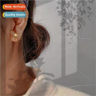 bow earrings level hundred shiny high fashion che female