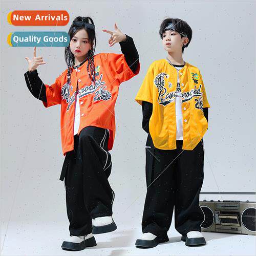 Set dance children tide clothing hiphop hip-hop boys permanc