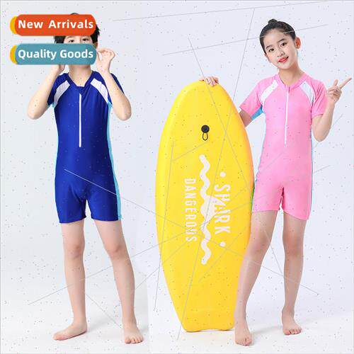 Childrens swimsus boys girls one-piece student new swimsu ye