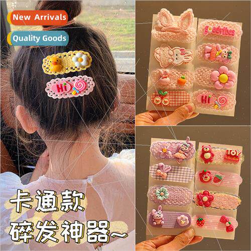 Children bow bangs paste hair accessories back head broken h