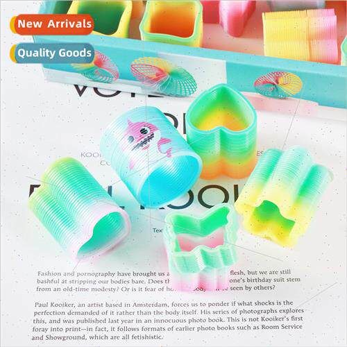 Creative rainbow circle gift plastic spring circle children