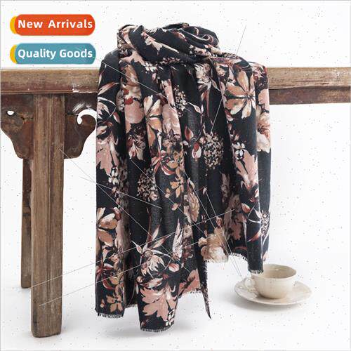Autumn winter new printing imation cashmere scarf female Eur
