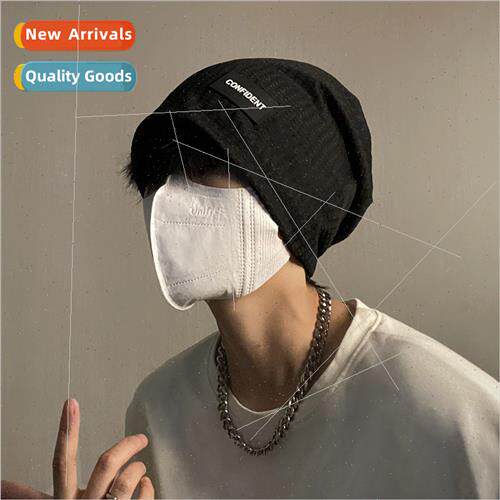 Knted hat men tide brfall casual wh thin pack head cap Japan
