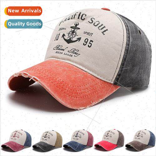Cowboy duck tongue cap female retro baseball cap men washed