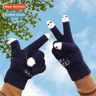 winter new touch female scre gloves fall knted Gloves woolen