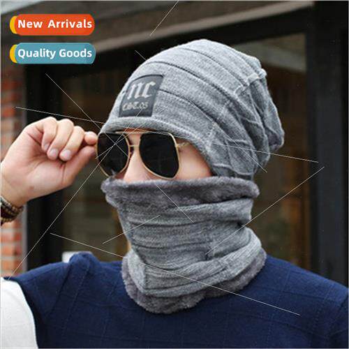 Autumn winter warm men hats knted wool nc Korea  padded scar