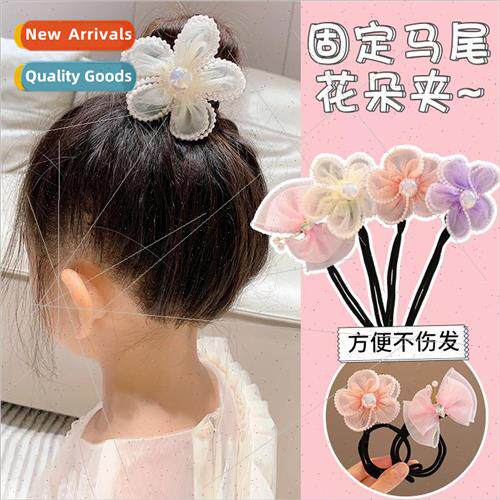 Children pill head coiled hair artifacts girls hair tie twis