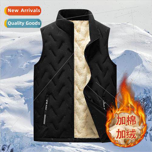 Cotton vest fall winter men padded thickened warm cotton jac