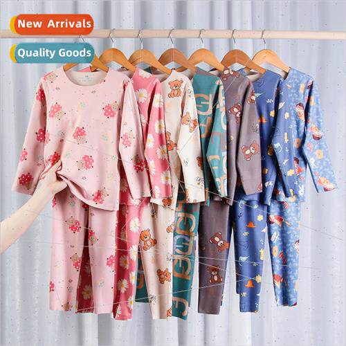 Autumn winter new children AB surface underwear sets in smal