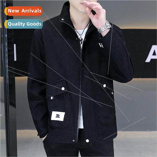 Men jackets spring fall  fashion casual lapel jacket men 202