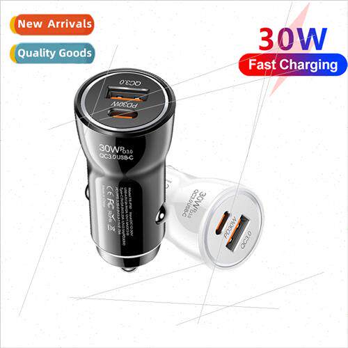 PD30W USB+PD Super Fast Charger Cell Phone Car Charger Type-