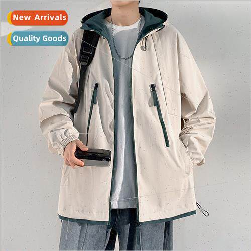 Spring 2023 jacket men  hooded Korea  casual students fashio