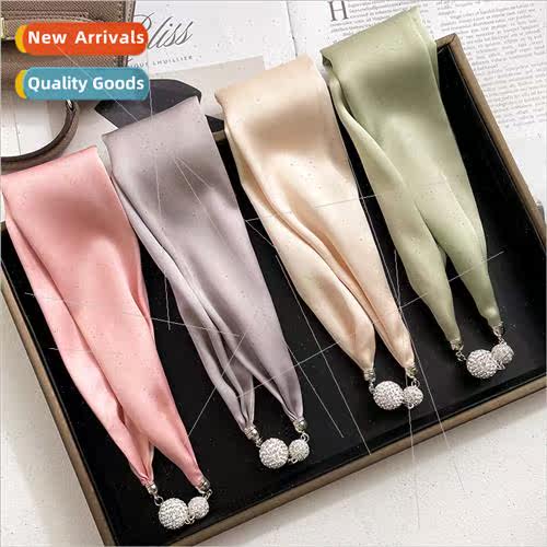 2022 Korea  new spring fall solid color necklace knot small
