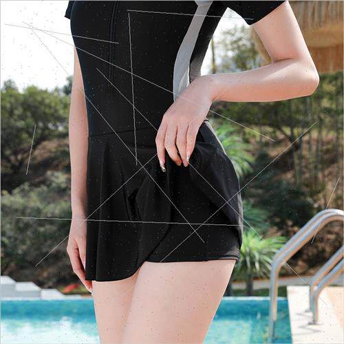One-piece swimsu female  ins  professional skirt spa conserv