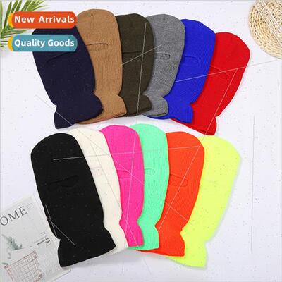 mple outdoor fall winter woolen pullover kn cap Exposed eyes