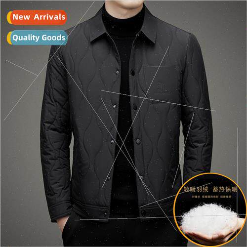 Shirt down jacket men winter thickened lightweight jacket la
