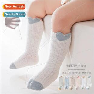 thin cotton slip summer socks mesh stockings baby