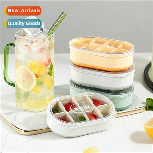 Oval box 8 compartments homemade ice cube box visual dust co