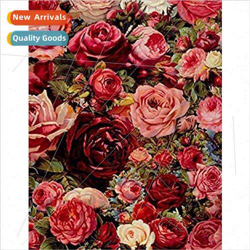 New living room flower series handmade simple thread embroid