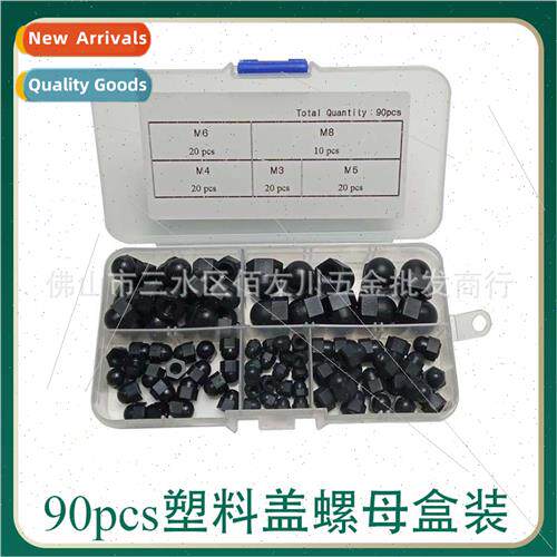 90pcs box nylon plastic cap nut ball nut M3-M8 plastic prote