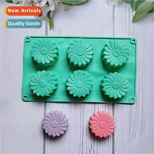 6 Sunflowers 118 Cake Chocolate licone Mold Dessert Mold Kch