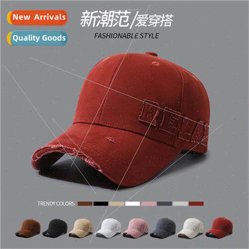 Korea  embroidered baseball cap fall winter hops show face b