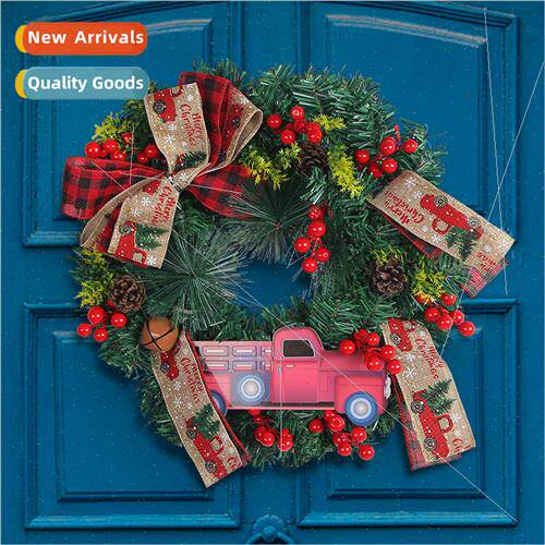 Christmas Wreath Red Truck Buffalo Plaid Wreath Plaid Wreath