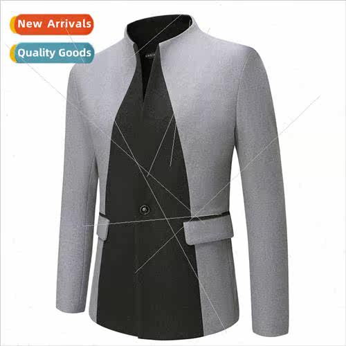 New 2023 fall winter men ni jacket stand-up collar men casua