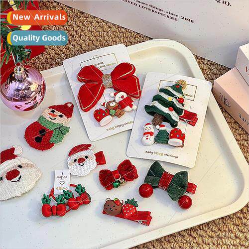 Children Christmas hair clip set girls cute ltle clip prince
