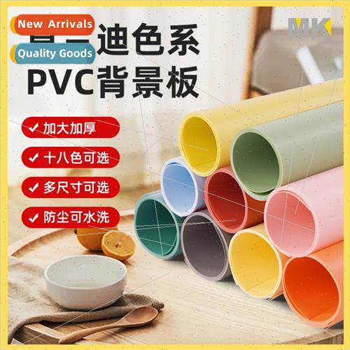 Morandi color PVC background plate frosted paper photo props