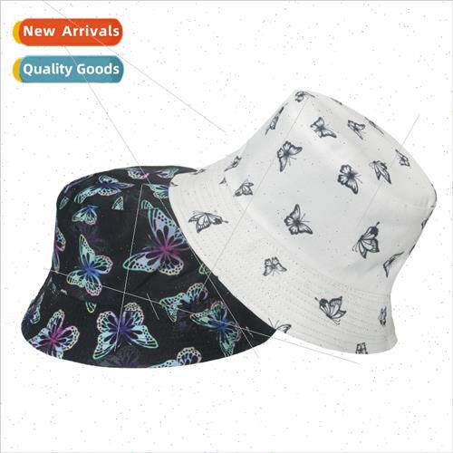 New sun hat double-sided wear show face small sun hat cute b