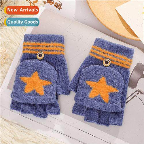 Men women children winter thickened warm gloves Korea studen