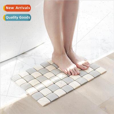 Diatomaceous earth lattice foot mat patchwork beautiful abso