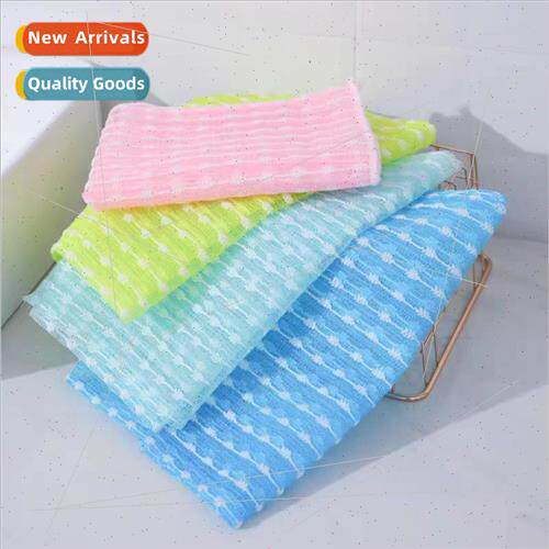 New long nylon bath towel scrub jacquard model -shrinking Ko