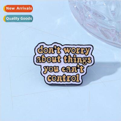 letters cartoon oil drop broochyou become what you believe