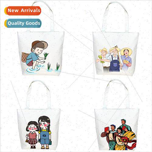 New canvas bag heat transfer canvas environmental hand-paint