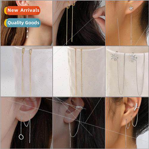 Skeleton earrings female retro fashion simple cold wind ear