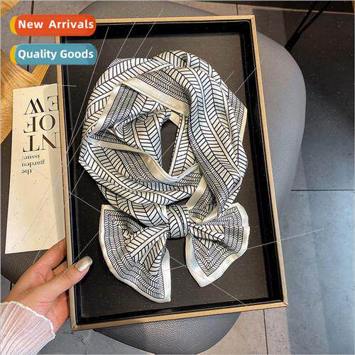 Korea  new simulation silk scarf 2021 fashion warm scarf nec