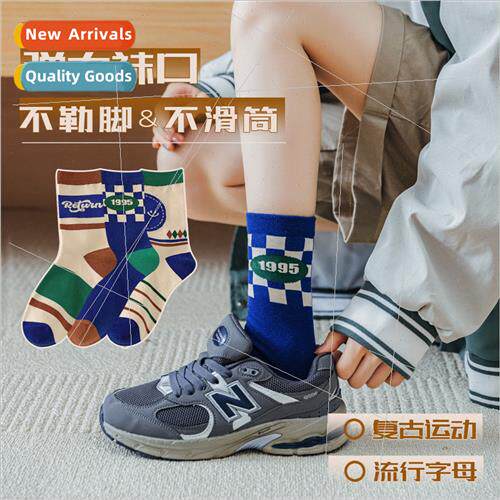 Socks women fall mid-calf socks ins tide cotton  outside wea