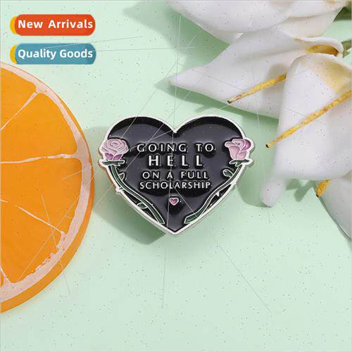New creative love series letters metal badge cartoon black g
